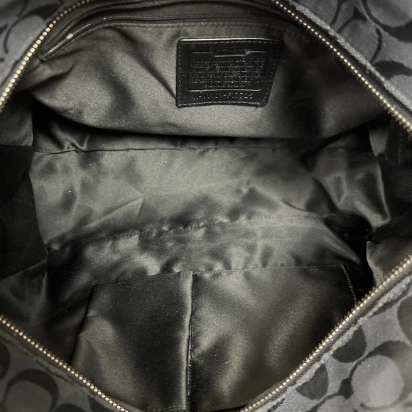 Coach Canvas Signature C Tote or Shoulder Handbag - Picture 13 of 14